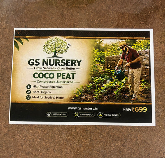 Cocopeat Block 4.5-5 kg– Organic Growing Medium for Gardening & Hydroponics